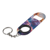 Abstract Space Nebula Cosmic Bottle Opener Mini Flessenopener (Voorkant Gekanteld)