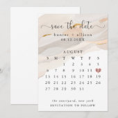 Abstract sparen de Datumkalenderbrochure Kaart (Voorkant / Achterkant)