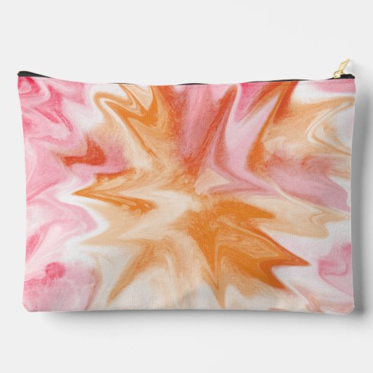 Abstract spat Sinaasappel, rood en roze Etui (Achterkant)