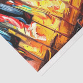 Abstract Spectrum Piano Schilderen Decoupage Tissuepapier (Detail)