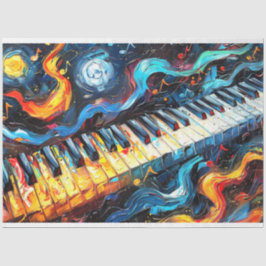 Abstract Spectrum Piano Schilderen Decoupage Tissuepapier