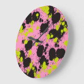 Abstract spetterpatroon grote klok (Hoek)
