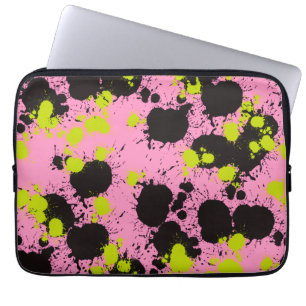 Abstract spetterpatroon laptop sleeve