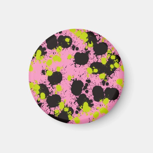Abstract spetterpatroon magneet (Voorkant)