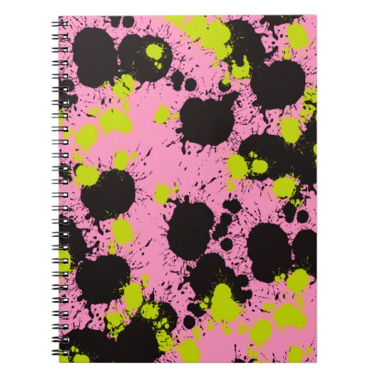 Abstract spetterpatroon notitieboek (Voorkant)