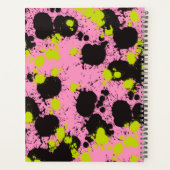 Abstract spetterpatroon planner (Achterkant)
