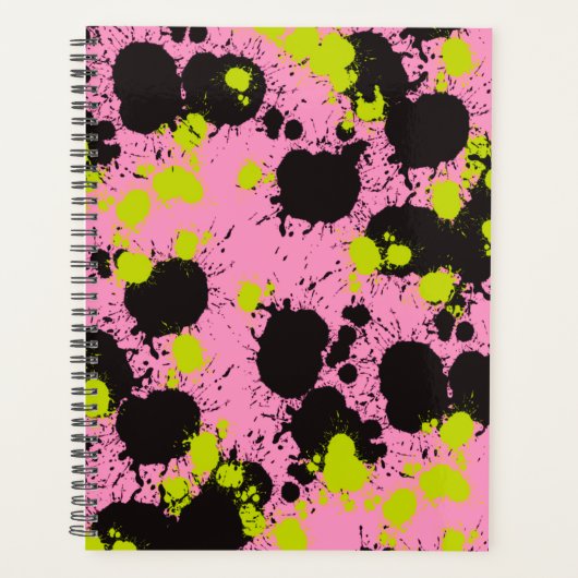 Abstract spetterpatroon planner (Voorkant)
