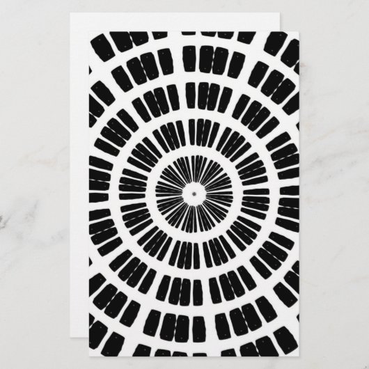 abstract spinnewebconcentraat briefpapier (Voorkant / Achterkant)