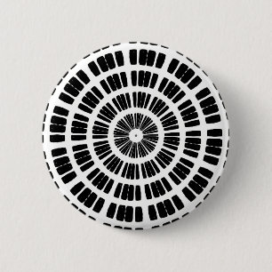abstract spinnewebconcentraat ronde button 5,7 cm