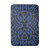 Abstract Spiny Crest Spiked In Blue Colors Pattern Badmat (Voorkant Verticaal)