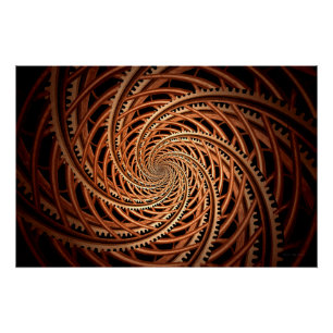 Abstract - Spiraal - Mentale achtbaan Perfect Poster