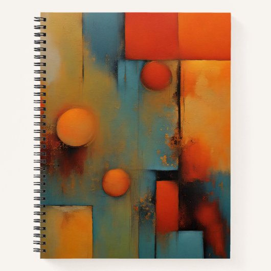 Abstract spiraal notitieboek (Voorkant)