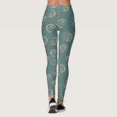 Abstract spiraalpatroon leggings (Achterkant)