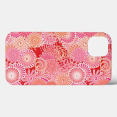 Abstract spiraalpatroon, roze, koraal, perzik Case-Mate iPhone case (Achterkant (horizontaal))