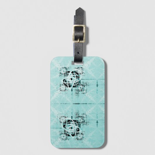 Abstract spiraalvormig Bagagelabel (Voorkant (verticaal))