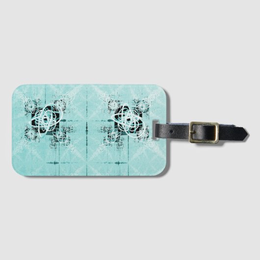 Abstract spiraalvormig Bagagelabel (Voorkant (horizontaal))