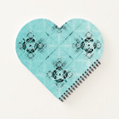 Abstract spiraalvormig lichte Notitieboek (Achterkant)