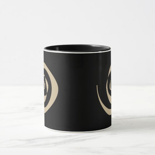 abstract spiraalvormig ontwerp mok (Midden)