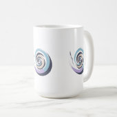 Abstract Spiral Brushstroke Vector - Meditative Pa Koffiemok (Voorkant rechts)