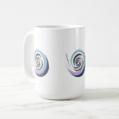 Abstract Spiral Brushstroke Vector - Meditative Pa Koffiemok (Voorkant links)