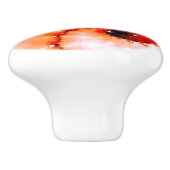 Abstract Spiral Colorful Fractal Keramische Knop (Zijkant)