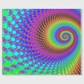 Abstract Spiral Fractal Cadeaupapier (Vlak)