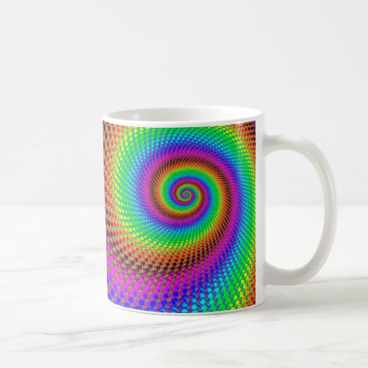 Abstract Spiral Fractal Koffiemok (Rechts)