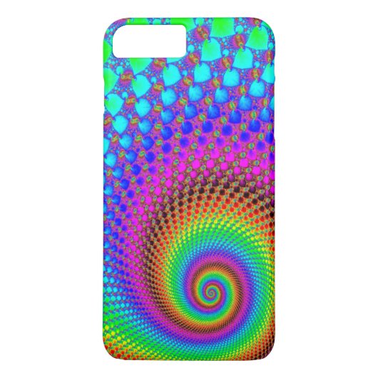 Abstract Spiral Fractal - neonkleurig Case-Mate iPhone Case (Achterkant)