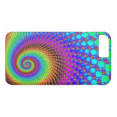 Abstract Spiral Fractal - neonkleurig Case-Mate iPhone Case (Achterkant (Horizontaal))