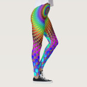Abstract Spiral Fractal - neonkleurig Leggings (Rechts)