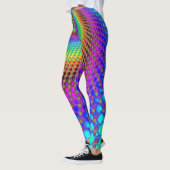 Abstract Spiral Fractal - neonkleurig Leggings (Links)