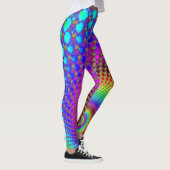Abstract Spiral Fractal - neonkleurig Leggings (Rechts)