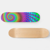 Abstract Spiral Fractal Persoonlijk Skateboard (Horizontaal)