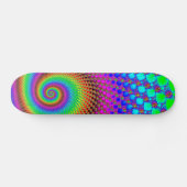 Abstract Spiral Fractal Persoonlijk Skateboard (Horizontaal)