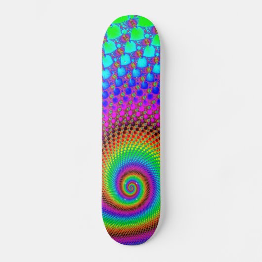 Abstract Spiral Fractal Persoonlijk Skateboard (Voorkant)
