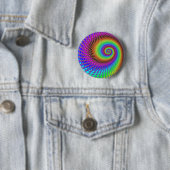Abstract Spiral Fractal Ronde Button 5,7 Cm (In situ)