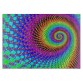 Abstract Spiral Fractal Snijplank (Voorkant)