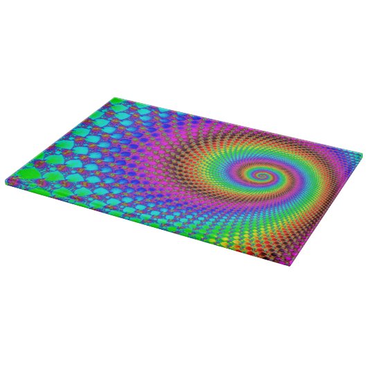 Abstract Spiral Fractal Snijplank (Hoek)