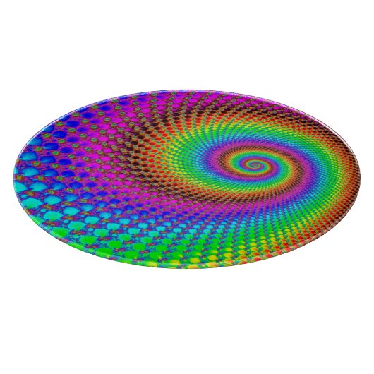 Abstract Spiral Fractal Snijplank (Hoek)