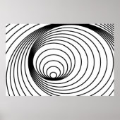 Abstract Spiral Pattern God's vingerafdrukken Poster (Voorkant)