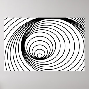 Abstract Spiral Pattern God's vingerafdrukken Poster