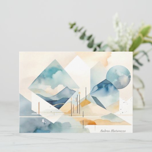 Abstract Spirit Flat Kaart (Staand voorkant)