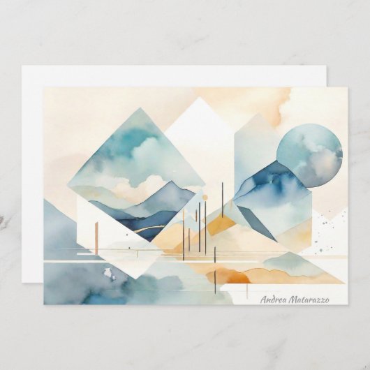 Abstract Spirit Flat Kaart (Voorkant / Achterkant)