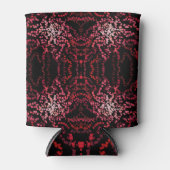 Abstract Splatter Dots Of Pinks And Reds Pattern Blikjeskoeler (Voorkant)