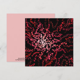 Abstract Splatter Dots Of Pinks And Reds Pattern Kaart