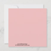 Abstract Splatter Dots Of Pinks And Reds Pattern Kaart (Achterkant)