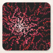 Abstract Splatter Dots Of Pinks And Reds Pattern  Kartonnen Onderzetters (Voorkant)