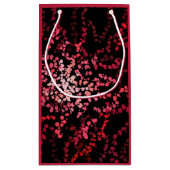 Abstract Splatter Dots Of Pinks And Reds Pattern Klein Cadeauzakje (Achterkant)