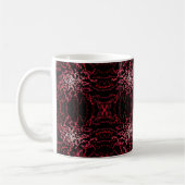 Abstract Splatter Dots Of Pinks And Reds Pattern Koffiemok (Links)