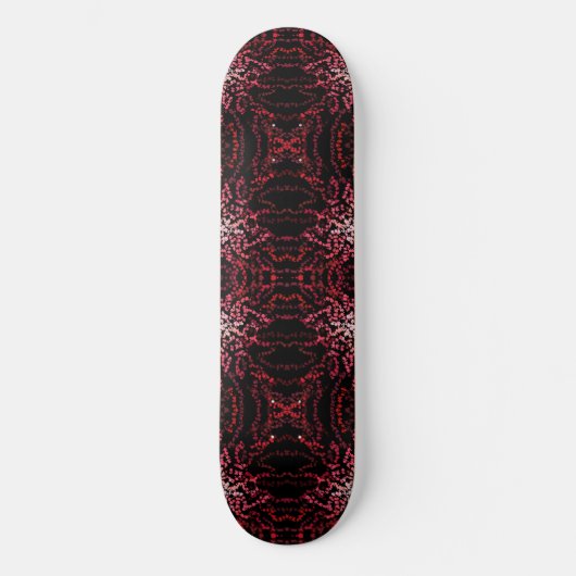 Abstract Splatter Dots Of Pinks And Reds Pattern Persoonlijk Skateboard (Voorkant)